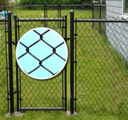 Galvanized steel powder coated swimming pool fence